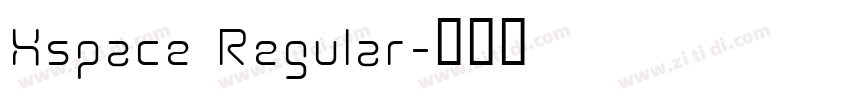 Xspace Regular字体转换